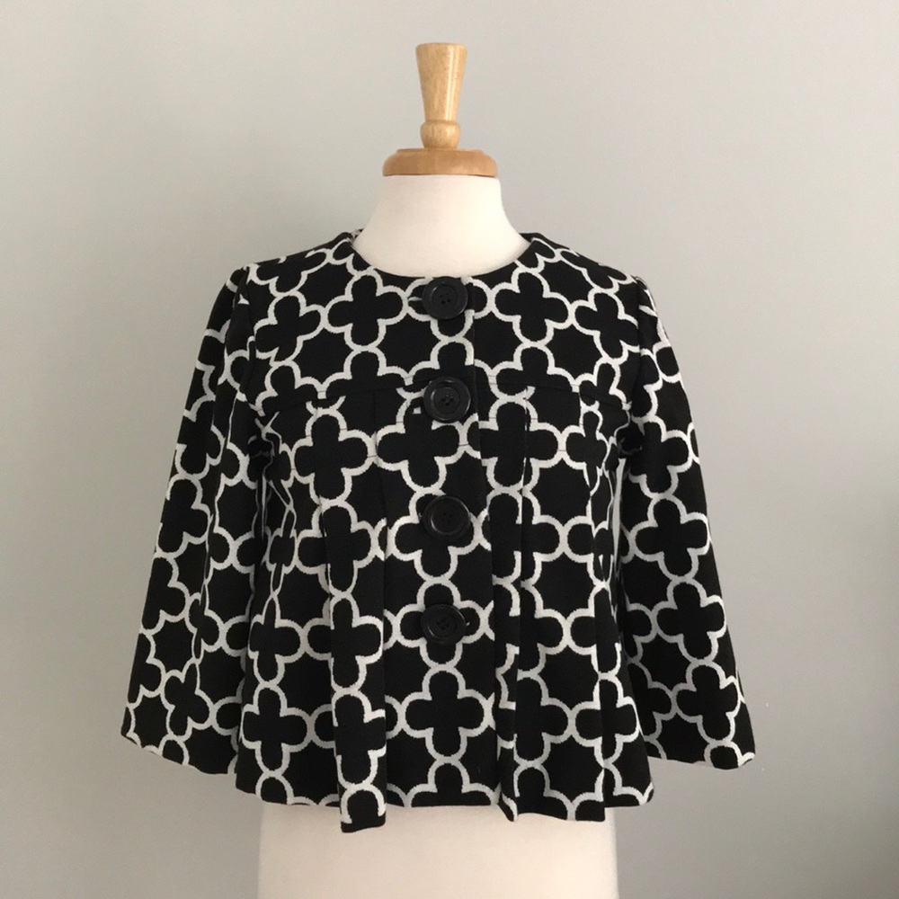GRACE ELEMENTS| QUATREFOIL PRINT JACKET
